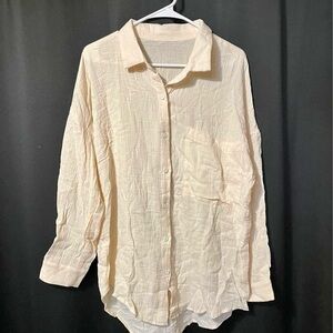 Dokotoo long-sleeve cream button up